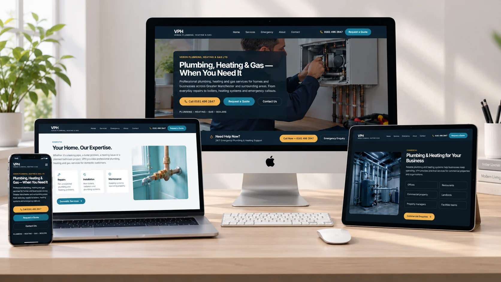 Veron Plumbing, Heating & Gas — project cover image